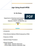 HFSS Filter Design