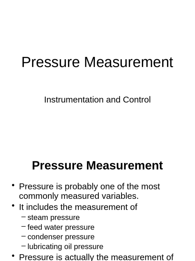 Understanding Pressure Measurement Techniques | PDF | Pressure ...