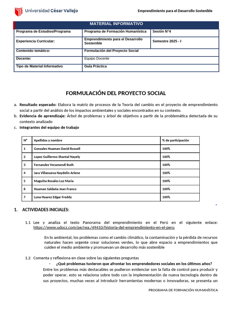 Emprendimiento Social y Sostenible | PDF | Sustentabilidad | Residuos