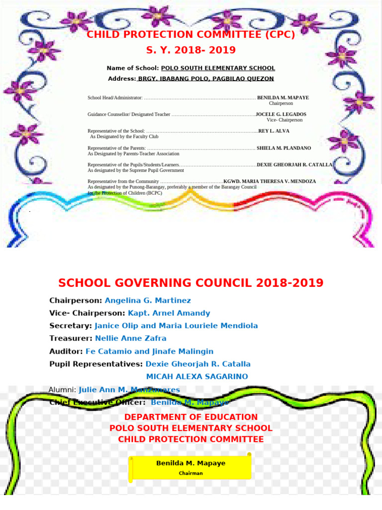 Child Protection Committee 2018-2019 | PDF