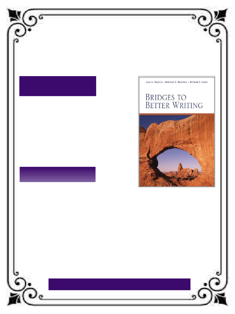 Bridges to Better Writing 1st Edition Luis Nazario ebook printable pdf ...