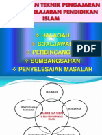 Kaedah Dan Teknik Pengajaran Dan Pembelajaran Pendidikan Islam