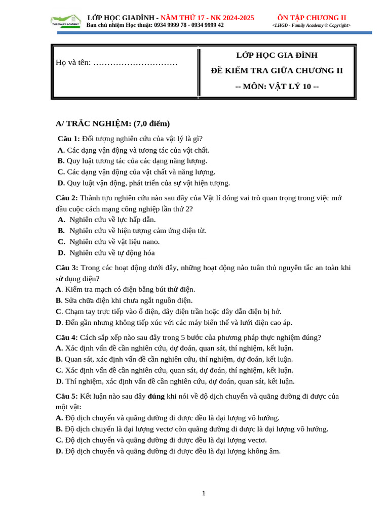 ĐỀ KTR C2 (cũ) | PDF
