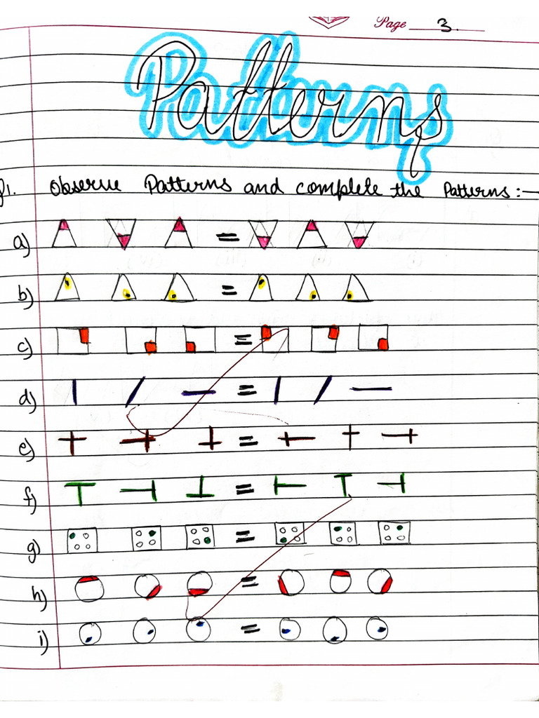 Chapter Pattern Class Fifth-1 | PDF