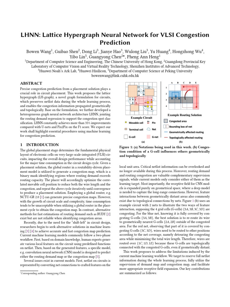 LHNN for VLSI Congestion Prediction | PDF | Matrix (Mathematics ...