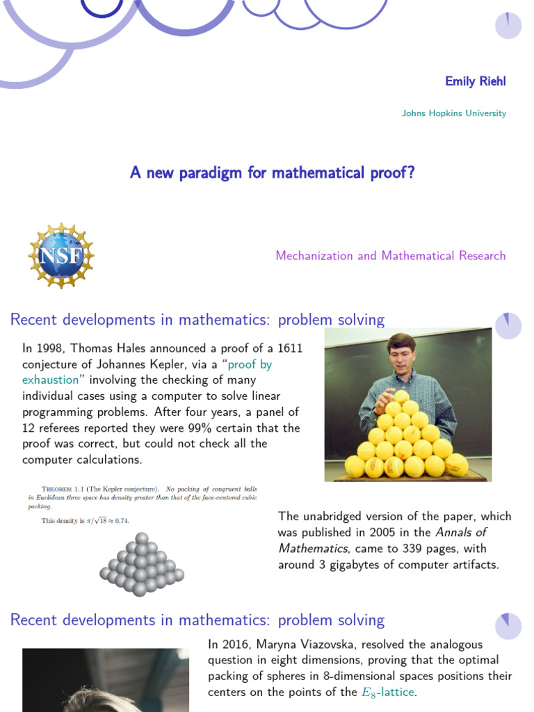 New Paradigms in Mathematical Proofs | PDF | Mathematical Proof ...