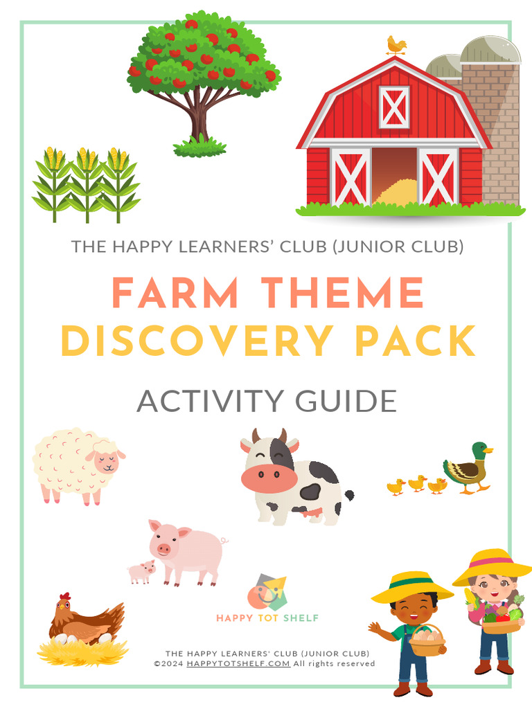 Farm Theme Activity Guide for Kids | PDF | Chicken | Apple