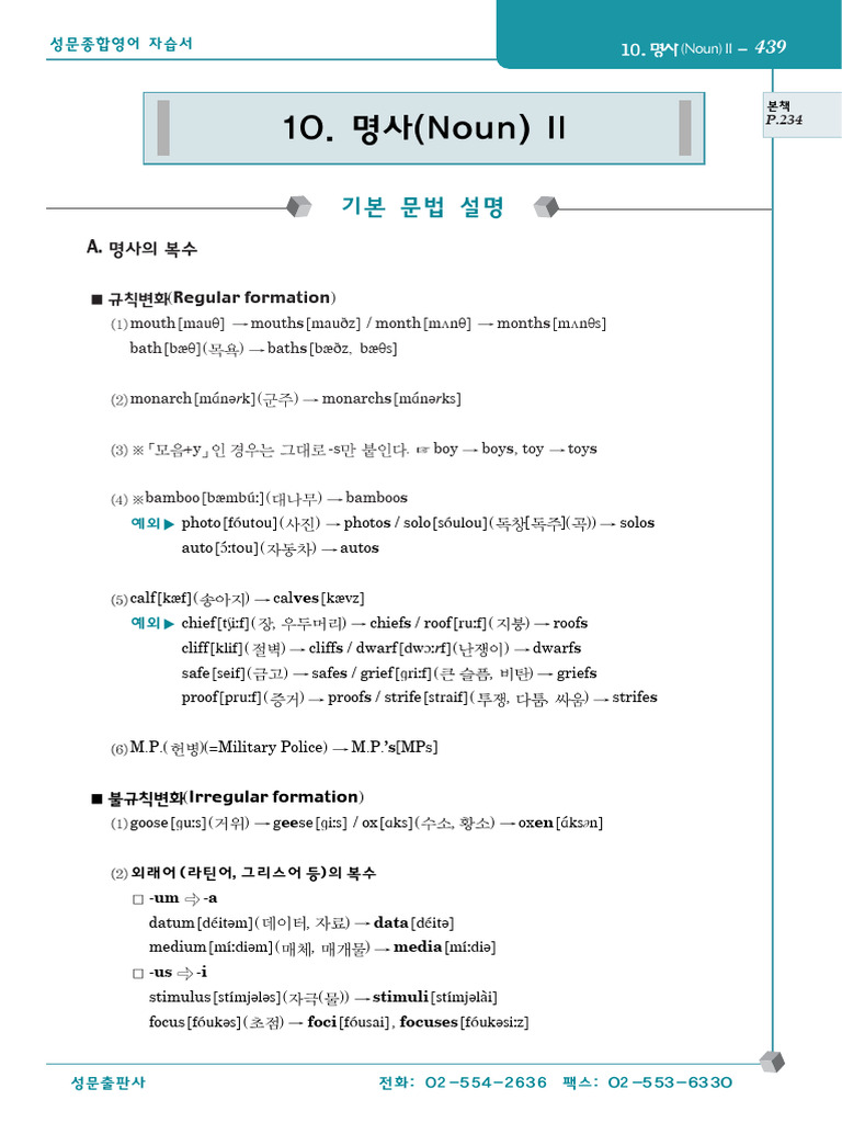 English Noun Plurals Guide | PDF