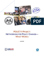 Policy II P: W W: Etworking For Olicy Hange