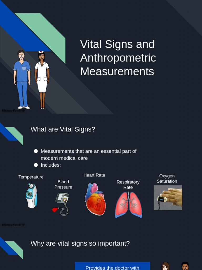 Vital Signs and Measurements Guide | PDF | Blood Pressure | Physiology