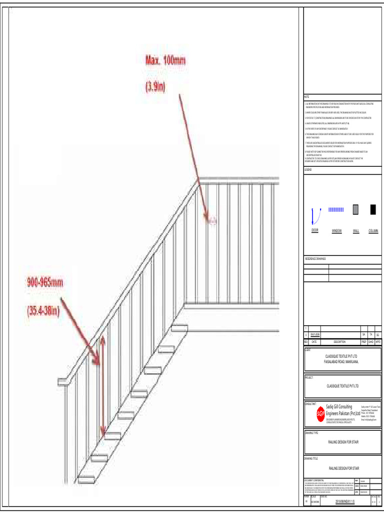 Stair Railing Design Drawing | PDF | Chess | Chess Theory