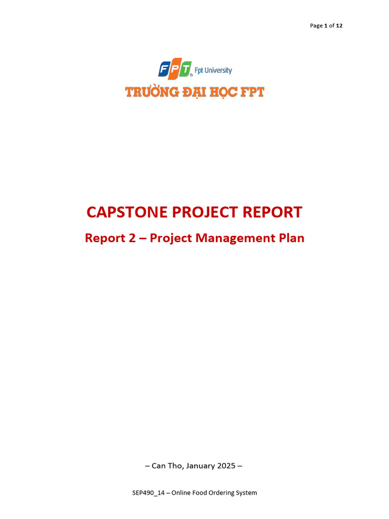 Report2 - Project Management Plan | PDF | Scrum (Software Development ...