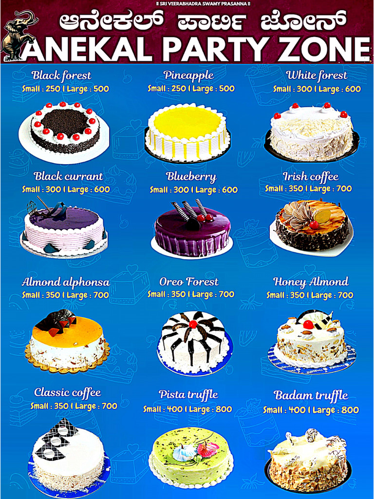 Cake Menu | PDF
