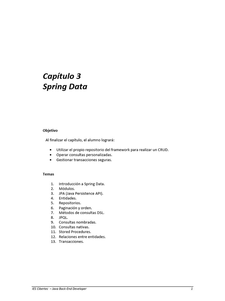 01 Material | PDF | SQL | Java (lenguaje de programación)