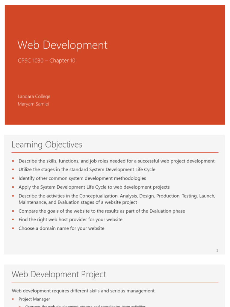 Web Development Project Management Guide | PDF | Web Development ...