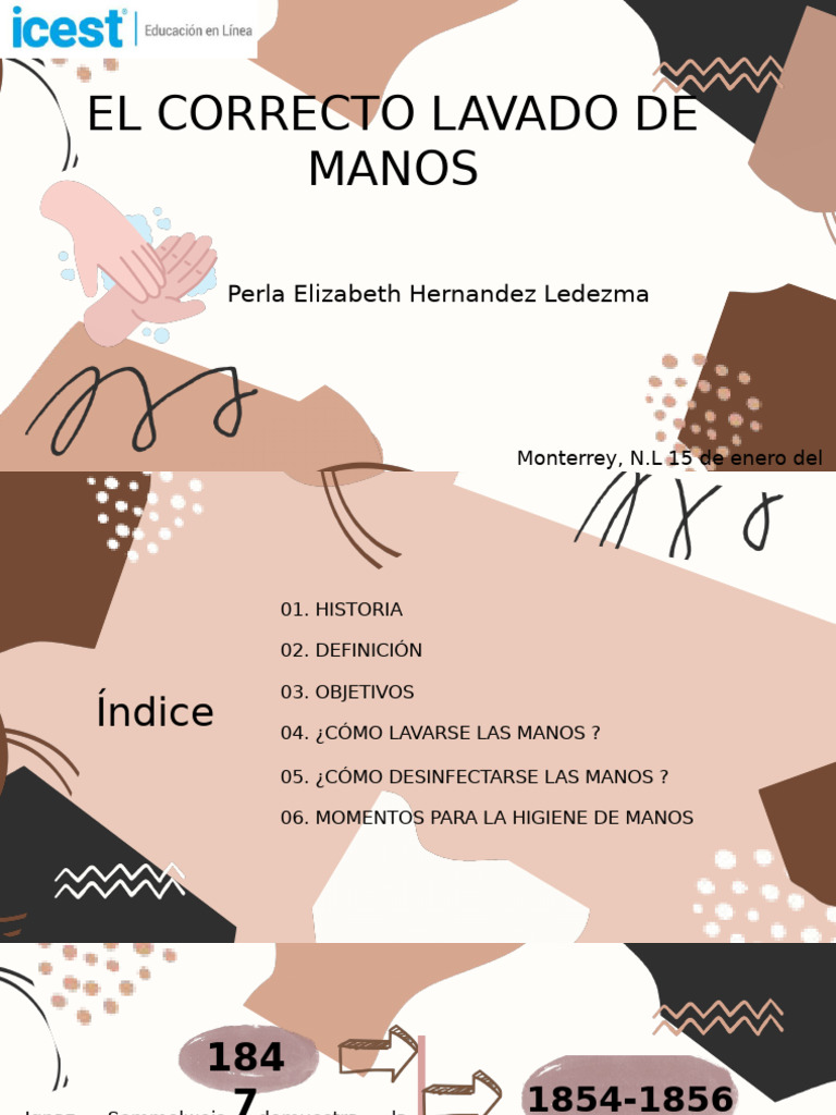 Correcto Lavado de Manos y Sus Cinco Momentos | PDF | Lavado de manos ...