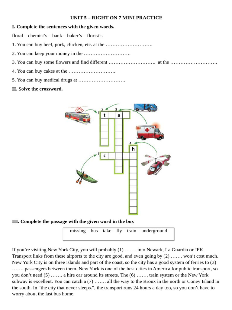 Mini Practice: Vocabulary & Grammar Exercises | PDF | Chess | Chess Theory