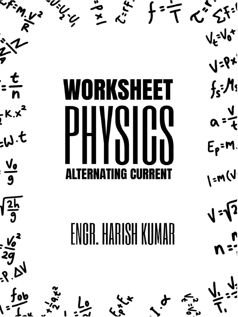 Alternating Current Physics Worksheet | PDF | Inductor | Electrical ...