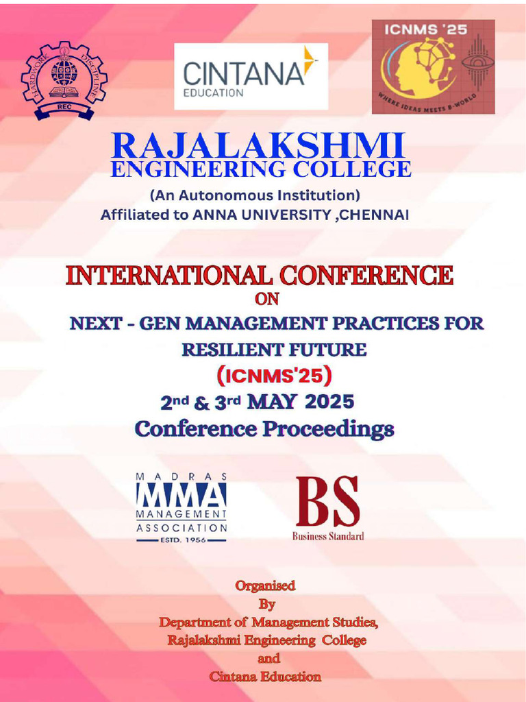 ICNMS '25: Next-Gen Management Strategies | PDF | Leadership ...