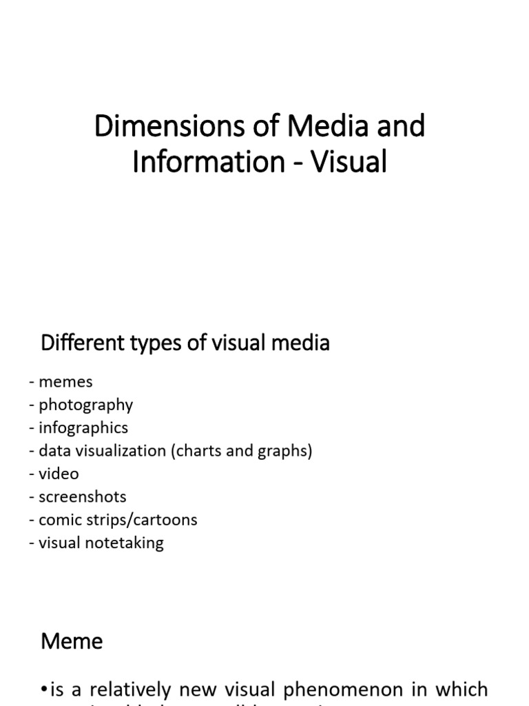 Understanding Visual Media Types | PDF | Composition (Visual Arts ...