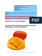 Enhancing The Ripening Process of Mangoes in A Home Environment