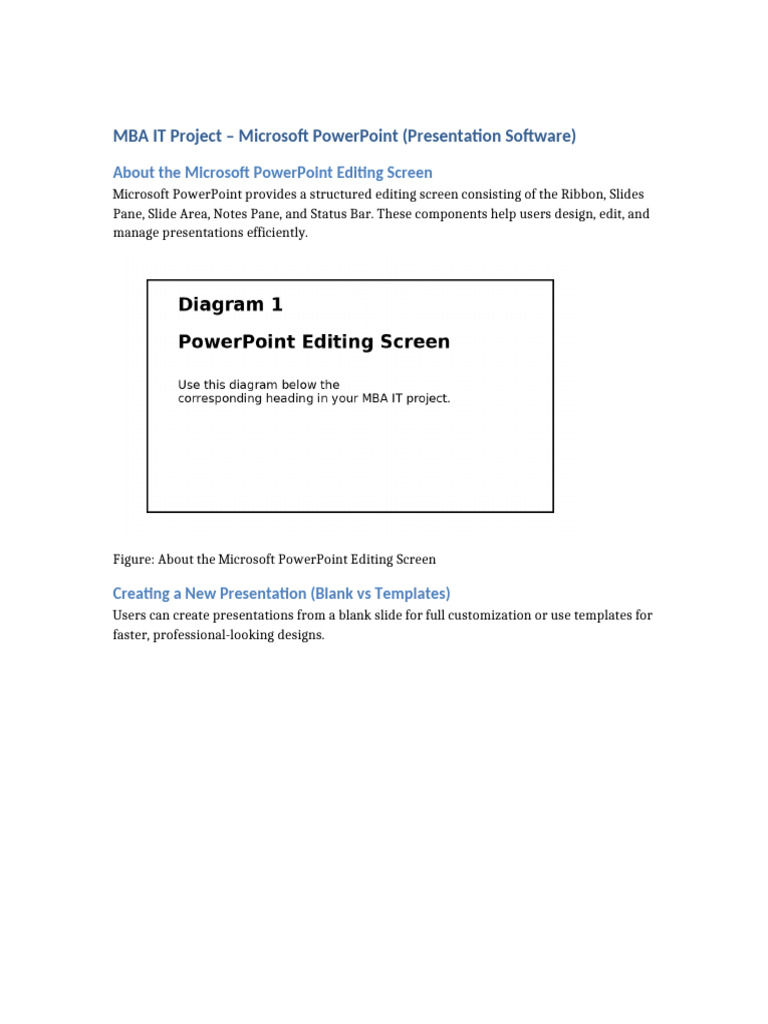 MBA IT Project PowerPoint | PDF | Microsoft Power Point | Computing