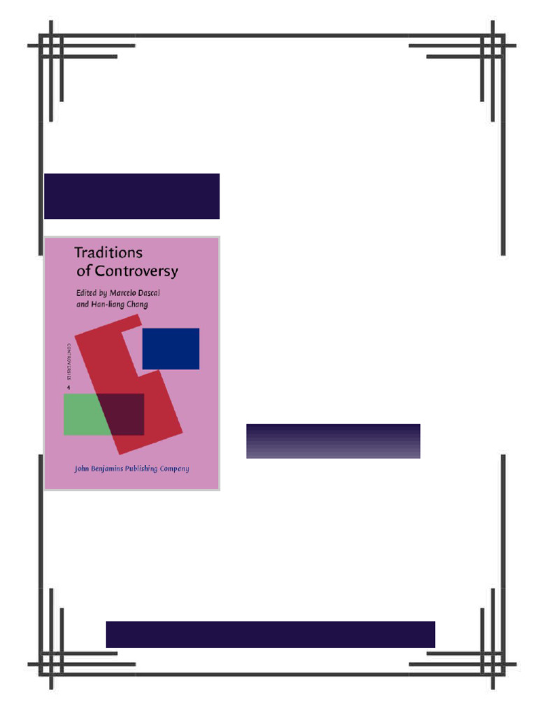 Traditions of Controversy Controversies Volume 4 4th Edition Marcelo ...