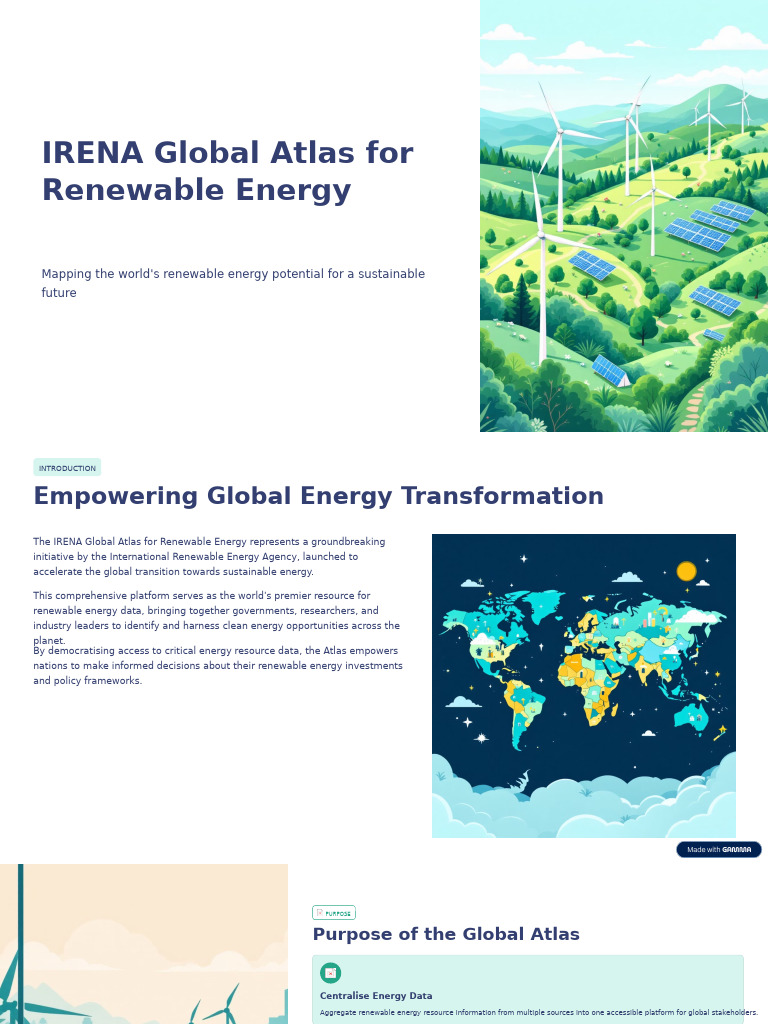 IRENA Global Atlas: Renewable Energy Mapping | PDF | Renewable Energy ...