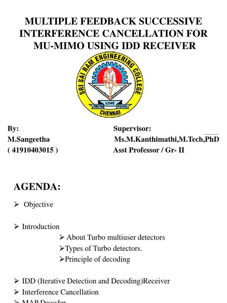 Multiple Feedback Successive Interference Cancellation For Mu-Mimo ...