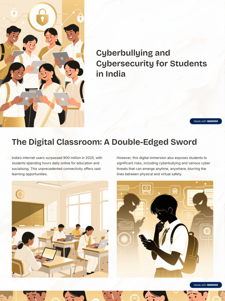 Cyberbullying and Cybersecurity For Students in India | PDF ...