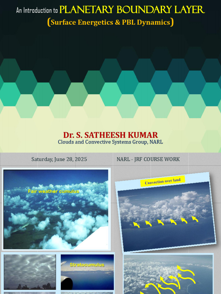 Introduction to Planetary Boundary Layer | PDF | Atmosphere Of Earth ...