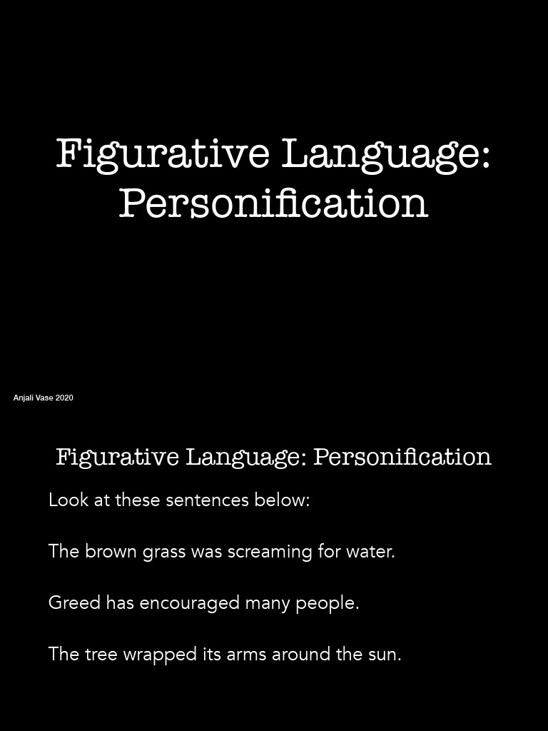 Understanding Personification in Writing | PDF | Anthropomorphism ...