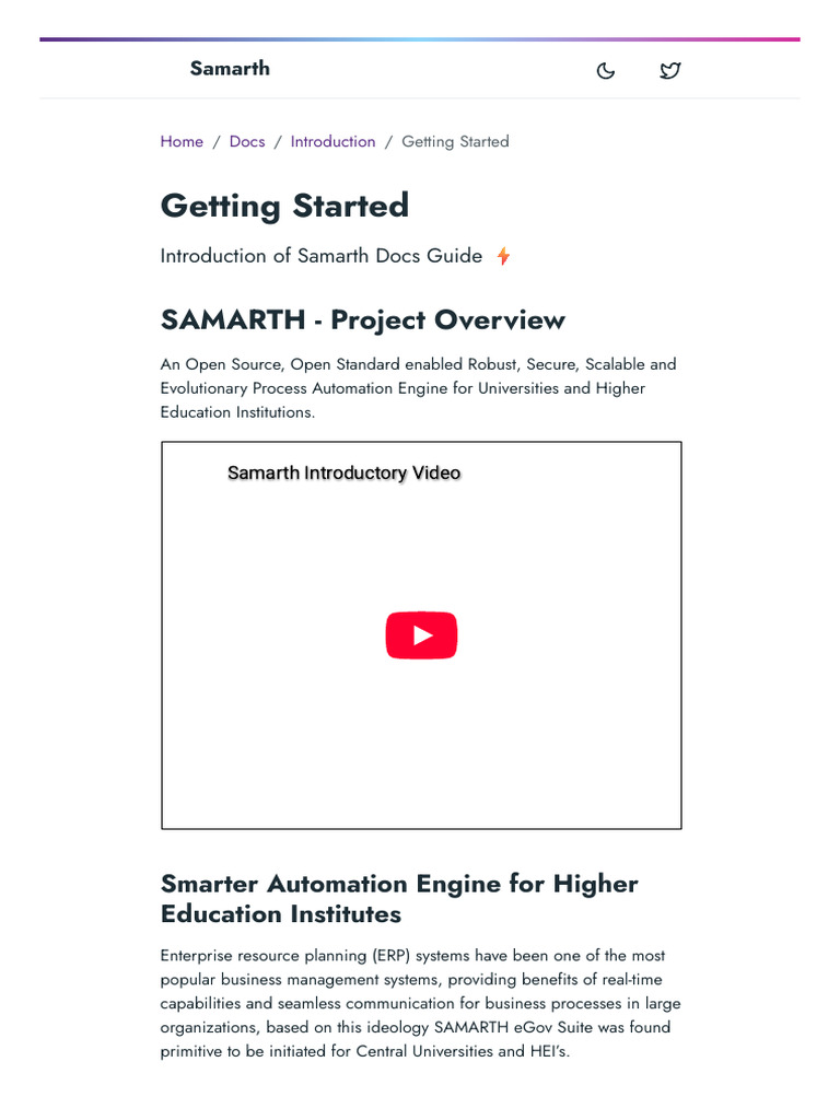 Samarth: Automation for Higher Education | PDF | Enterprise Resource ...