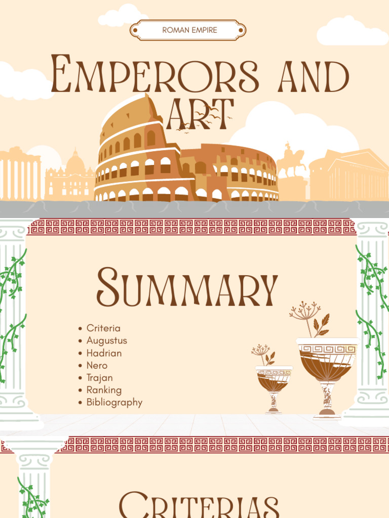 Ancient Rome Presentation in Earth Brown and Maroon Ancient ...