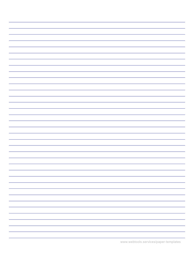College Ruled Notebook Paper-Narrow-A4 | PDF