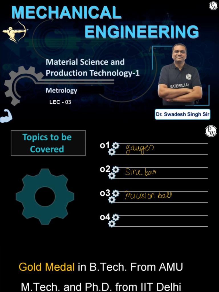 Metrology 03 - Class Notes | PDF