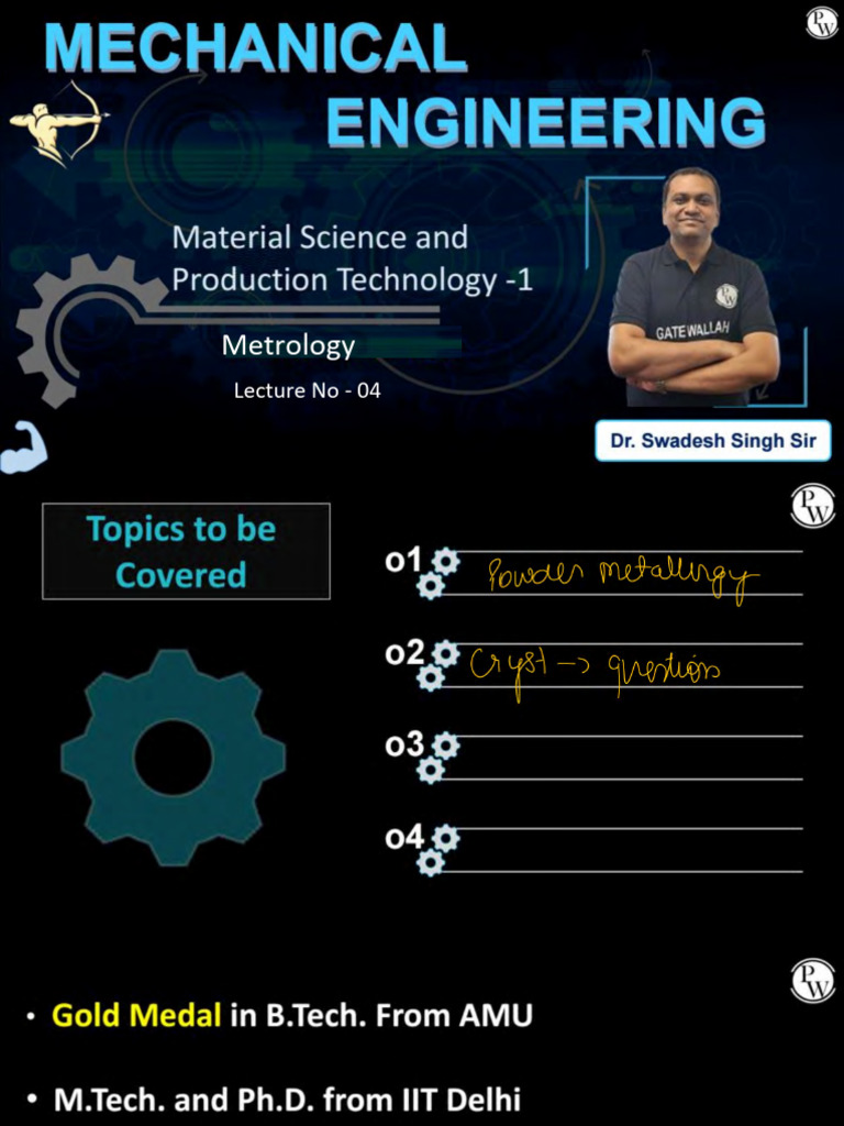 Metrology 04 - Class Notes | PDF