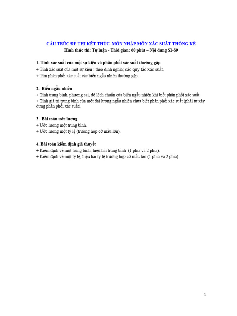 On Ta%CC%A3%CC%82p Thi He%CC%82t Mo%CC%82n_Nhap Mon Xac Suat Thong Ke ...