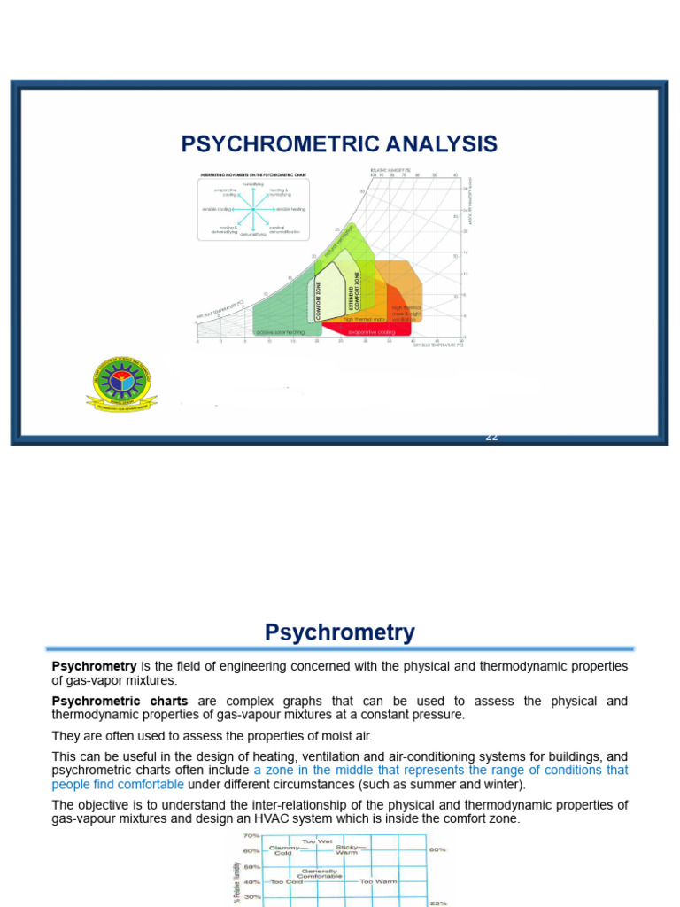 Psychrometric Analysis | PDF | Humidity | Applied And Interdisciplinary ...