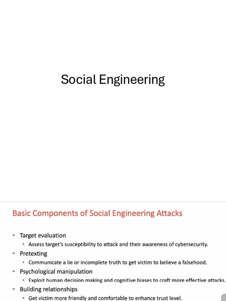 Social Engineering | PDF