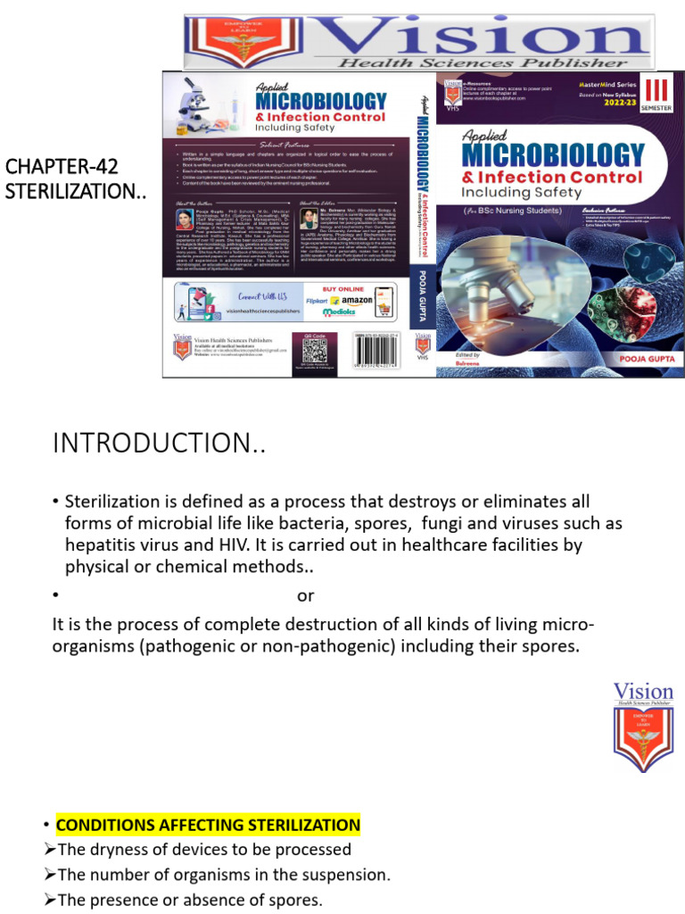 Sterilization Methods and Controls Explained | PDF | Sterilization ...