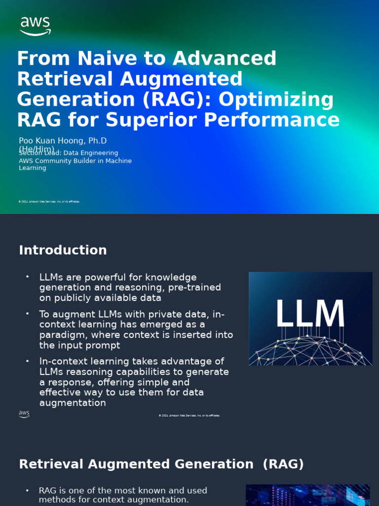 Optimizing Retrieval Augmented Generation | PDF | Computing ...
