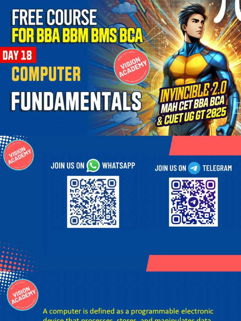 Computer Basics for BBA and CUET Exams | PDF