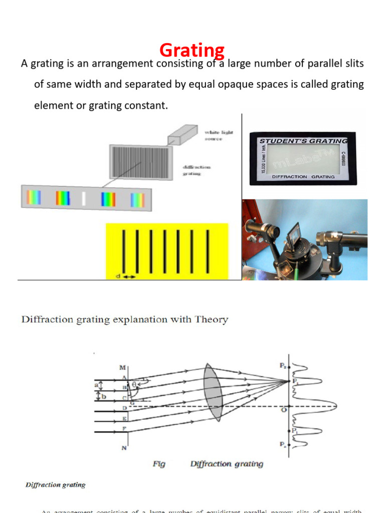Understanding Grating Elements Explained | PDF