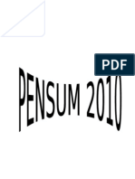 Pensum Unefa 2010