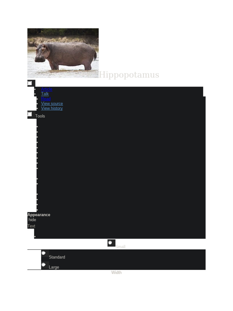 Hippos | PDF | Hippopotamus | Mammal Ecology