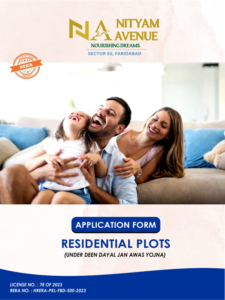 Nityam Avenue Residential Plot Application | PDF | Taxes