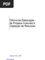 APOSTILA - Oficina de elaboração de projetos culturais