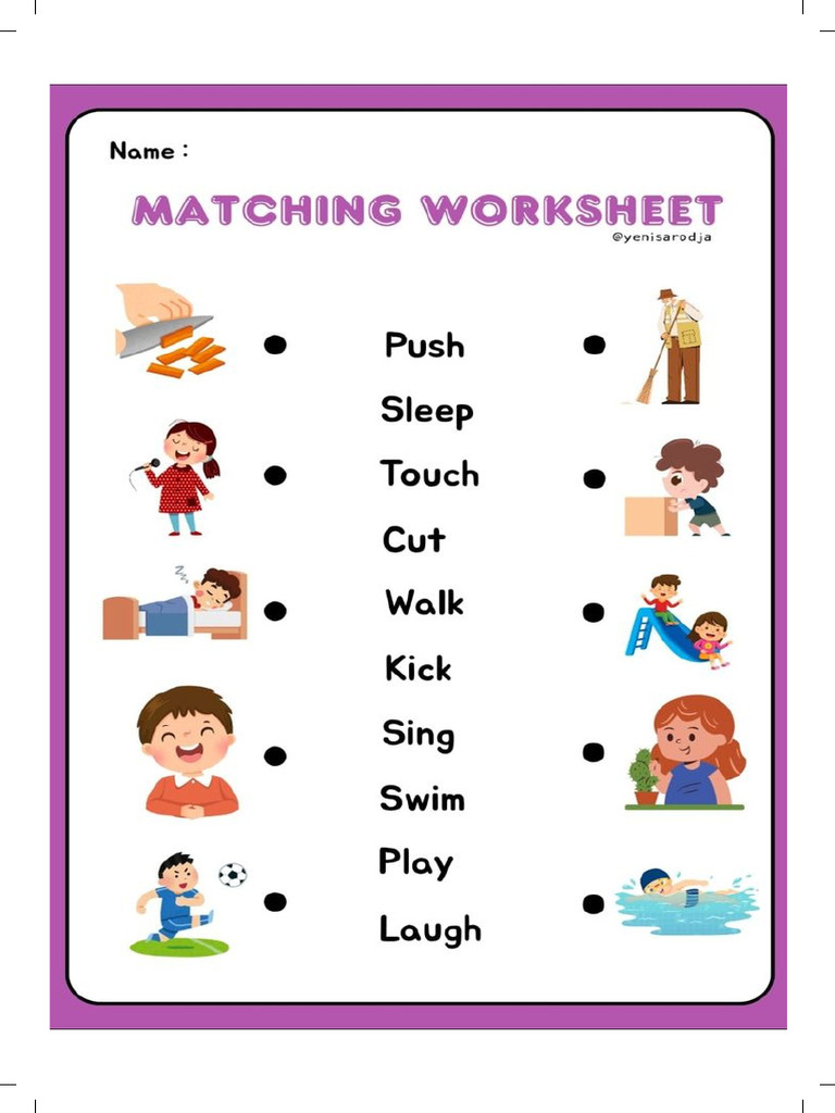 Matching Worksheet | PDF