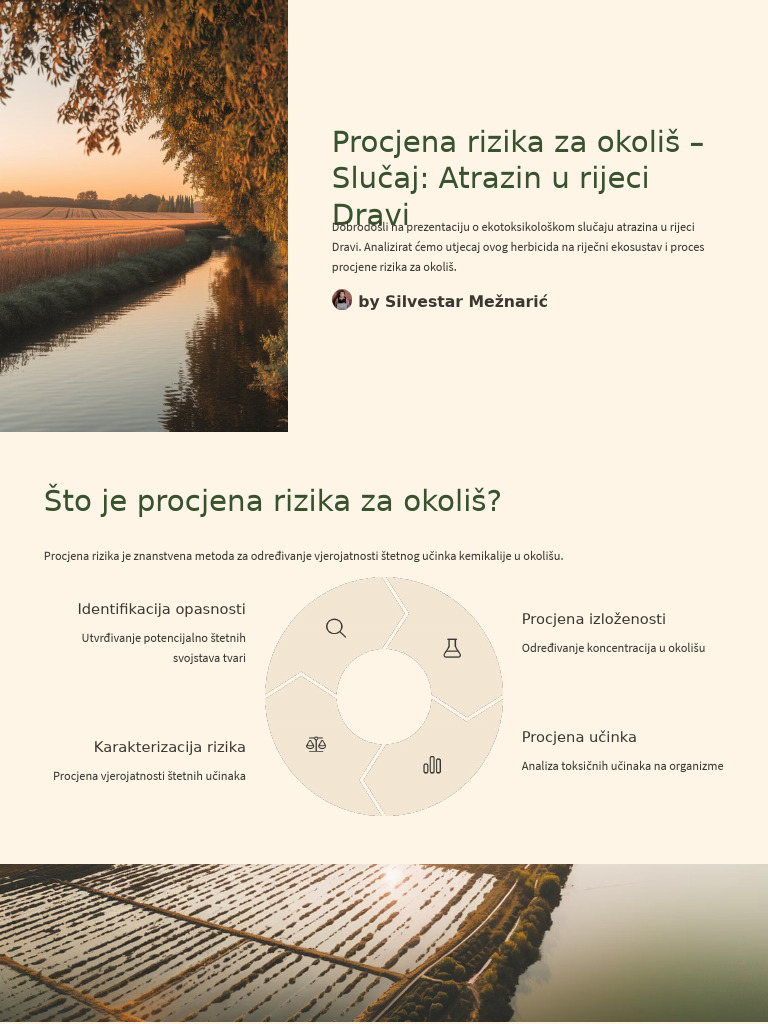 Procjena Rizika Za Okolis Slucaj Atrazin U Rijeci Dravi | PDF